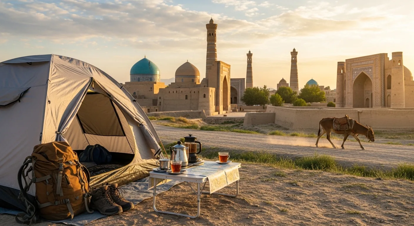 Billets de som ouzbek et carte bancaire pour voyager en Ouzbékistan